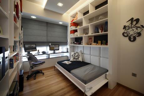 fold out bed in a stylish bedroom