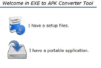 exe file convert to apk