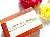 Just Organik Gulab Chandan (Rose-Sandal)- Handmade Soap with Essential Oils