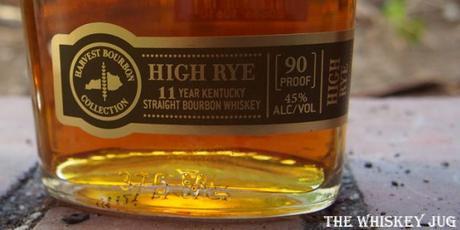  Jim Beam High Rye Harvest Bourbon label