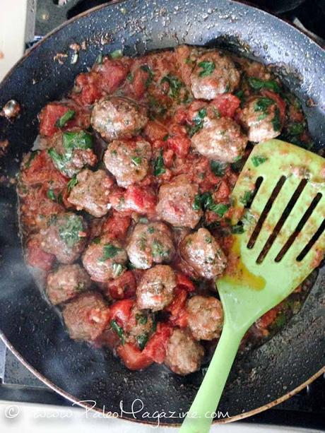 Italian Meatballs with Tomato Basil Sauce (Paleo, Whole 30, GAPS, SCD, low FODMAP)