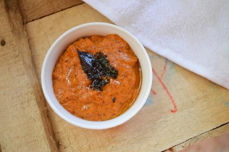 Flaxseeds Tomato Chutney | Side dish for Idli / Dosa