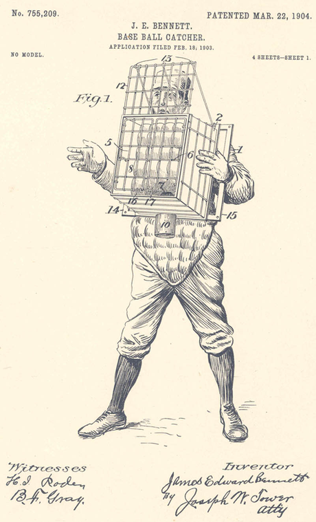 catcher-patent-in-1904