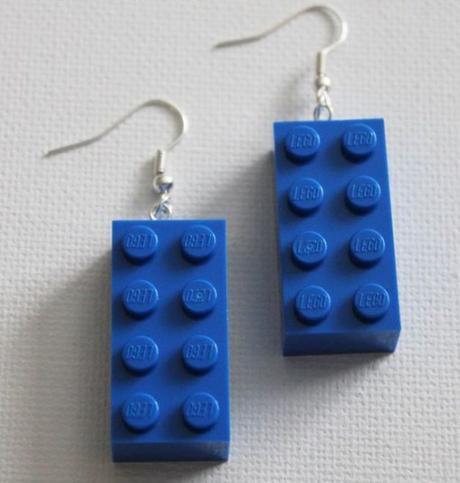 LEGO Bricks Recycled Into Earrings