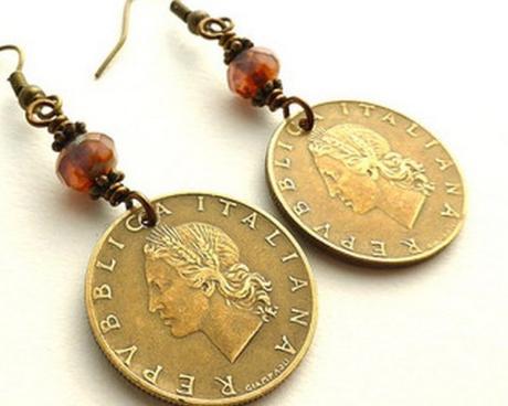 Coins Recycled Into Earrings