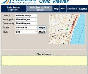 Nova Scotia Civic Viewer