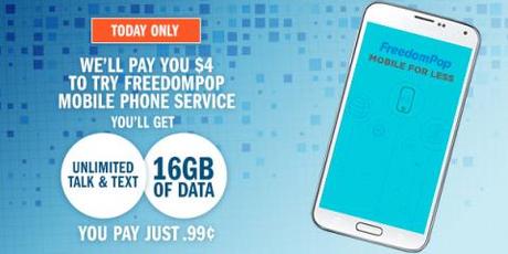 Image: Swagbucks, the online rewards site that puts cash back in your wallet, has an AMAZING offer through FreedomPop where you get 400 SB (which is the equivalent of $4 in gift cards) for buying a SIM card for just $0.99!