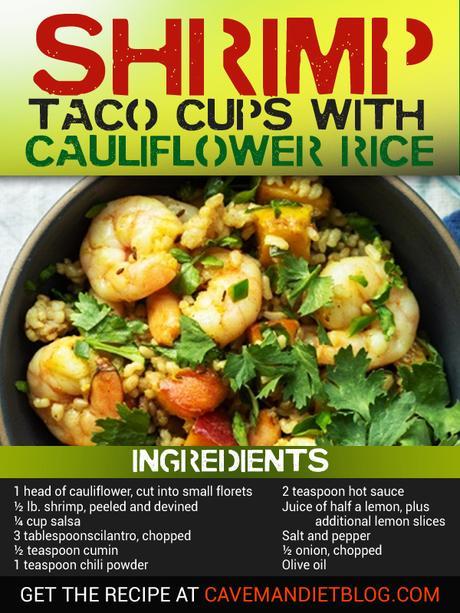 paleo lunch ideas shrimp taco cups ingredient image