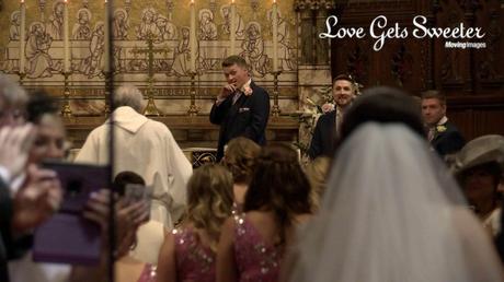 groom reaction to seeing bride first look west derby wedding video