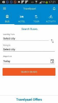 Travelyaari: App for bus, hotel & tour bookings