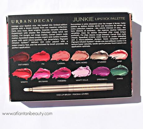 Urban Decay's Junkie Vice Lipstick Palette