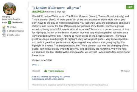 A #London Walker Reviews: Three London Walks ALL Great!