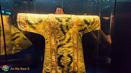 Priest cloak made out of gold thread.