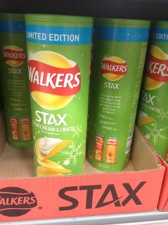 walkers stax sour cream and onion