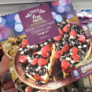 tesco free from berry christmas cheesecake