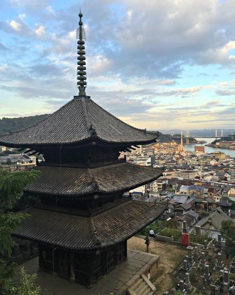 pagoda, temple walk Onomichi Japan