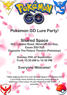 On The 25th Of September, #PokemonGO Lures Will Be Shared At... Shared Space [#Westcliff]