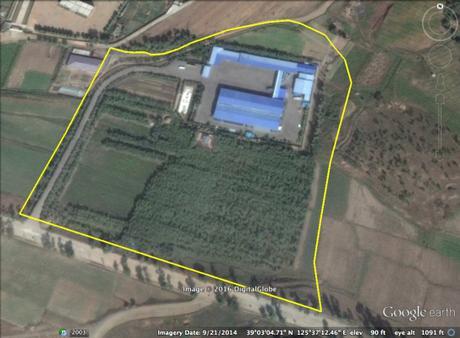 Ryongaksan Spring Water Factory in Pyongyang (Photo: Google image, NK Economy Watch).