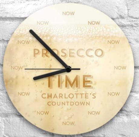 Prosecco Wall Clock