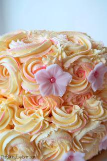 Lemon & Elderflower and Orange & Honey Floral Cake: GBBO Week #6
