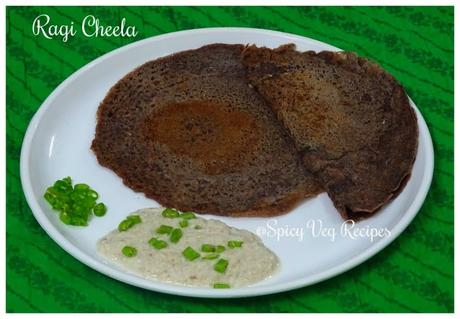 Breakfast&Snacks, Dosa/Cheela, Indian Bread, It  is an excellent combination of Ragi, oat, and semolina which makes this a healthy snack recipe. Finger Millet is the rich source of Calcium, Iron, Amino acids. Ragi (Mandua) Cheela is an excellent way to Include Ragi in our Diet.  Ragi,Breakfast&Snacks, Dosa/Cheela, Snacks, South Indian Recipes, South Indian., veg,