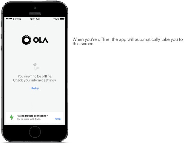 Ola Offline – New Feature in Ola App