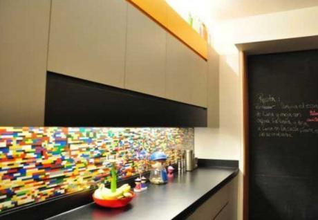 Kitchen Splash Back Made With Lego