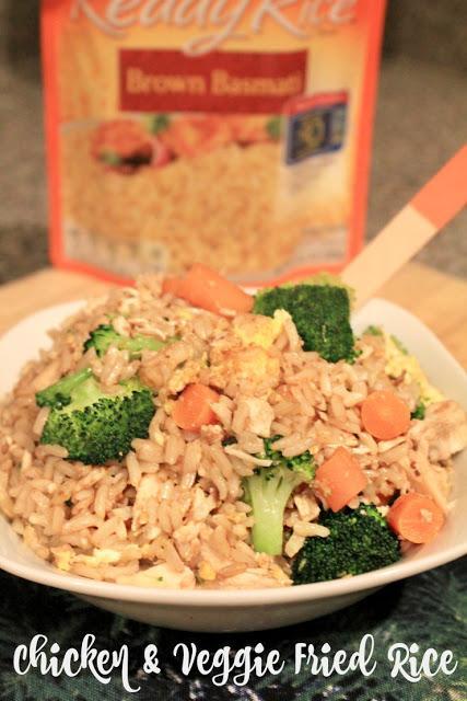 Chicken and Veggie Fried Rice is a delicious kid-friendly dinner! It is healthier than take-out and homemade always tastes best! #BensBeginners #UncleBensPromo #ad  @UncleBens
