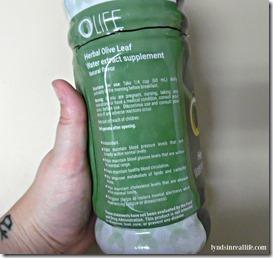 Olife Olive Oil back