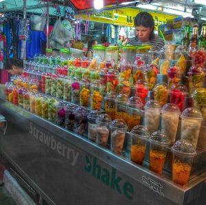 smoothie vendor at Chiang Mai Night Bazaar