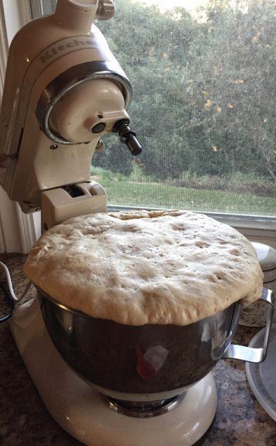 mixing the dough
