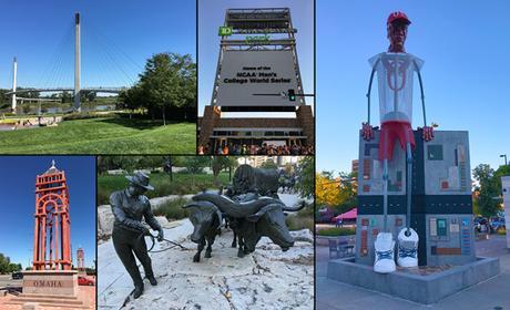 Omaha collage from Omaha Marathon weekend