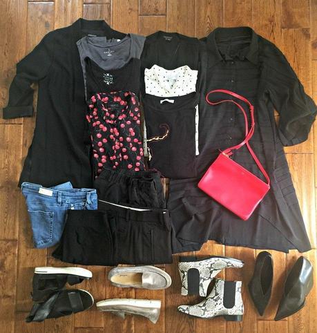 early autumn 12-piece travel wardrobe