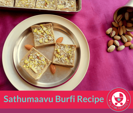 Sathumaavu Burfi / Sathumaavu Fudge Recipe