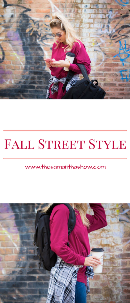 We're all about expressing ourselves and street style, so throw a flannel over a slouchie and you're ready for fall weather. Looking for some fashion steals? This slouchie is HALF OFF with an exclusive code for The Samantha Show readers! 
