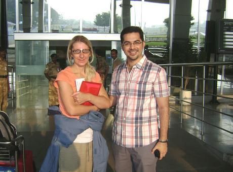 Michelle Andrews with Dheeraj Bhojwani