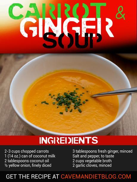 paleo soup recipes carrot ginger soup ingredient image