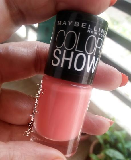 Maybelline Color Show nail enamel- Coral Craze Review