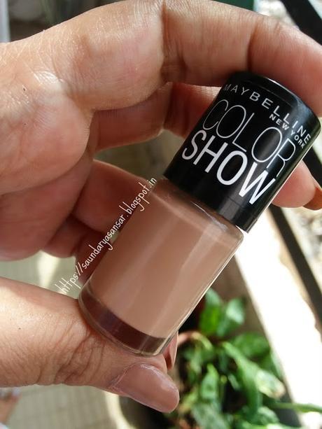 Maybelline Color Show nail enamel- Nude Skin Review