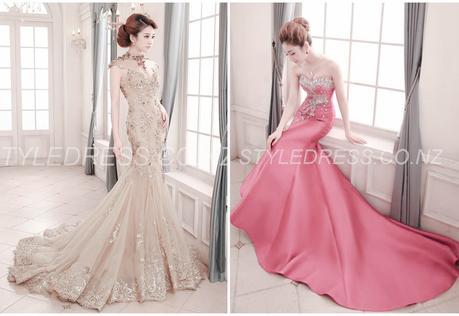 Vintage High Neck Mermaid Appliques Backless Lace-up Floor-Length Evening Dress 
