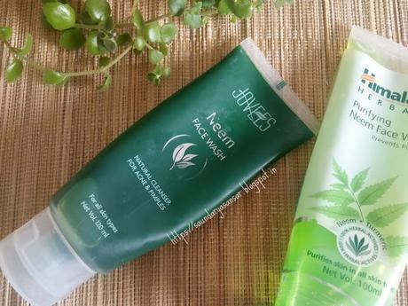 Jovees Neem Face Wash and Himalaya Herbals Neem Face Wash Review