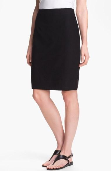 washable crepe pencil skirt