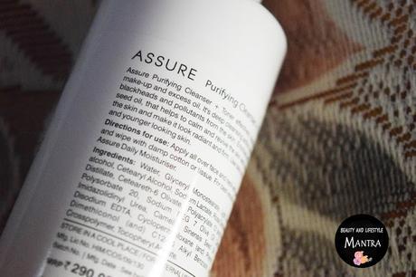 Review  //  Assure Purifying cleanser + Toner