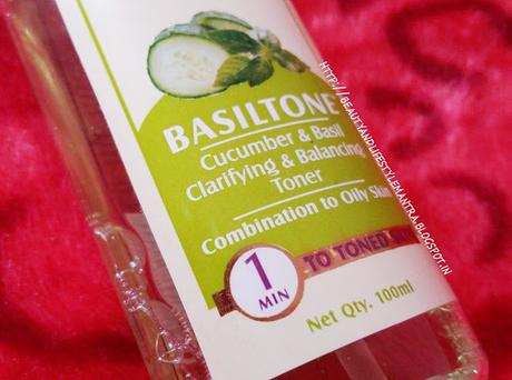 Review // Lotus Herbals Basiltone Cucumber & Basil Clarifying & Balancing Toner