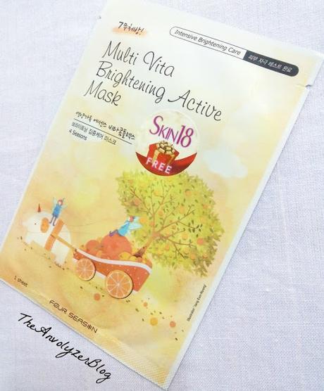 Review: Multi Vita Brightening Active Mask by Skin18.com