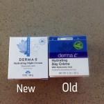 DERMA E New Vs. Old Packaging