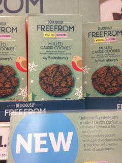 sainsburyts free from mulled cassis cookies