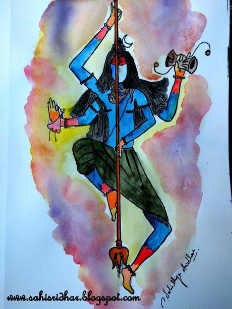 Kailash- Lord shiva painting(art)- Shiva series