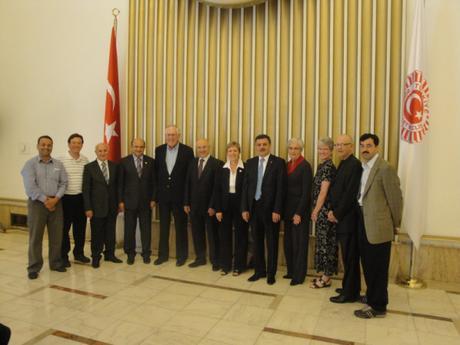 Kansas Legislators among guests of Turkey in 2010:  Rep. Sidney Carlin (center), Rep. Joan Pottorf (4th from r.), Rep. Nile Dillmore (2nd from r.)