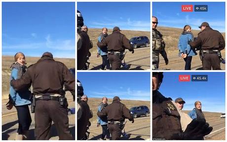 #Journalist #DeiaSchlosberg #arrested filming #TarSandsPipeline #protest #released #NoDAP